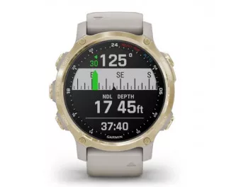 Смарт-годинник GARMIN Descent Mk2S Light Gold with Light Sand Silicone Band (010-02403-01)