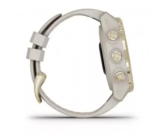 Смарт-годинник GARMIN Descent Mk2S Light Gold with Light Sand Silicone Band (010-02403-01)