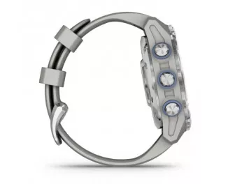 Смарт-часы GARMIN Descent Mk3 43 mm Stainless Steel with Fog Gray Silicone Band (010-02753-03/04)
