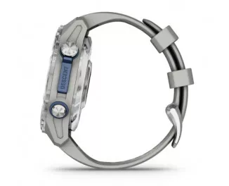 Смарт-часы GARMIN Descent Mk3 43 mm Stainless Steel with Fog Gray Silicone Band (010-02753-03/04)