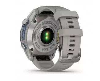 Смарт-часы GARMIN Descent Mk3 43 mm Stainless Steel with Fog Gray Silicone Band (010-02753-03/04)