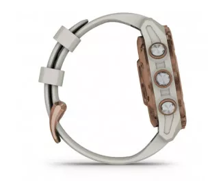 Смарт-годинник GARMIN Descent Mk3i – 43 mm Bronze PVD Titanium with French Gray Silicone Band (010-02753-13/14)