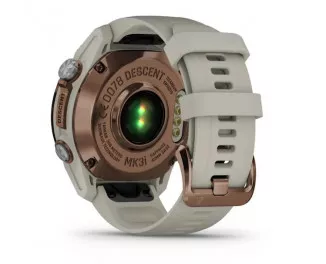 Смарт-годинник GARMIN Descent Mk3i – 43 mm Bronze PVD Titanium with French Gray Silicone Band (010-02753-13/14)
