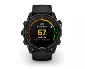 Смарт-годинник GARMIN Descent Mk3i 51mm Carbon Gray DLC Titanium with Black Silicone Band (010-02752-10/11)