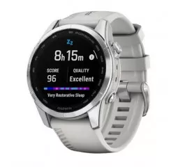 Смарт-часы GARMIN Epix Pro (Gen 2) Sapphire 42mm Porsche Design Silver w. Whitestone Band (010-02802-50)