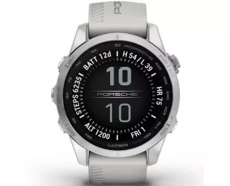 Смарт-часы GARMIN Epix Pro (Gen 2) Sapphire 42mm Porsche Design Silver w. Whitestone Band (010-02802-50)