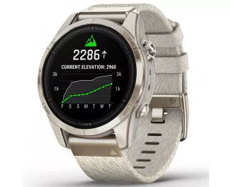 Смарт-часы GARMIN Epix Pro (Gen 2) Sapphire 42mm Soft Gold w. Cream H. Nylon Band (010-02802-20)
