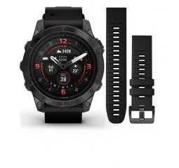 Смарт-часы GARMIN Epix Pro (Gen 2) Sapphire 47mm Carbon G. DLC Tit. with B. Leather Band (010-02803-30)