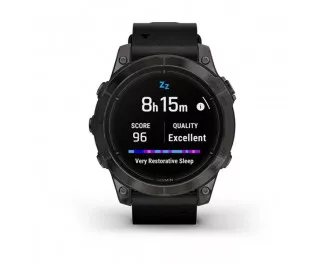 Смарт-часы GARMIN Epix Pro (Gen 2) Sapphire 47mm Carbon G. DLC Tit. with B. Leather Band (010-02803-30)