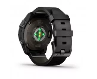 Смарт-часы GARMIN Epix Pro (Gen 2) Sapphire 47mm Carbon G. DLC Tit. with B. Leather Band (010-02803-30)