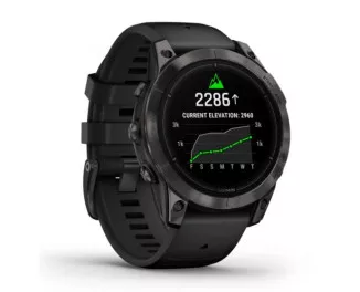 Смарт-часы GARMIN Epix Pro (Gen 2) Sapphire 47mm Carbon G. DLC Tit. with Black Band (010-02803-10/11)