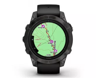 Смарт-часы GARMIN Epix Pro (Gen 2) Sapphire 47mm Carbon G. DLC Tit. with Black Band (010-02803-10/11)