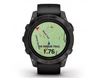 Смарт-часы GARMIN Epix Pro (Gen 2) Sapphire 47mm Carbon G. DLC Tit. with Black Band (010-02803-10/11)