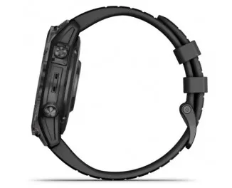 Смарт-часы GARMIN Epix Pro (Gen 2) Sapphire 47mm Carbon G. DLC Tit. with Black Band (010-02803-10/11)