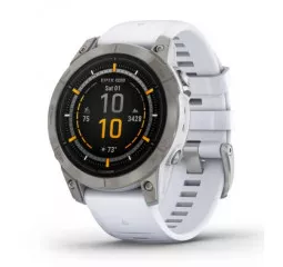 Смарт-годинник GARMIN Epix Pro (Gen 2) Sapphire 47mm Titanium w. Whitestone Band (010-02803-20/21)