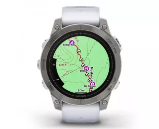 Смарт-часы GARMIN Epix Pro (Gen 2) Sapphire 47mm Titanium w. Whitestone Band (010-02803-20/21)