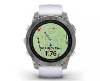 Смарт-часы GARMIN Epix Pro (Gen 2) Sapphire 47mm Titanium w. Whitestone Band (010-02803-20/21)
