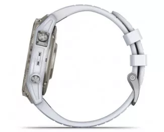 Смарт-часы GARMIN Epix Pro (Gen 2) Sapphire 47mm Titanium w. Whitestone Band (010-02803-20/21)
