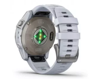 Смарт-часы GARMIN Epix Pro (Gen 2) Sapphire 47mm Titanium w. Whitestone Band (010-02803-20/21)