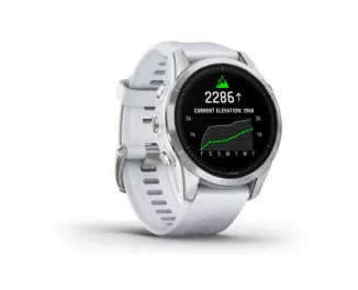 Смарт-часы GARMIN Epix Pro (Gen 2) Standard Edition | 42 mm Silver with Whitestone Band (010-02802-01)
