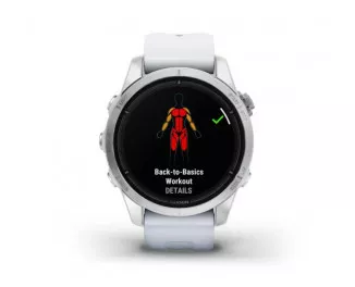 Смарт-часы GARMIN Epix Pro (Gen 2) Standard Edition | 42 mm Silver with Whitestone Band (010-02802-01)