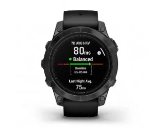 Смарт-часы GARMIN Epix Pro (Gen 2) Standard Edition | 47 mm Slate Gray with Black Band (010-02803-01)