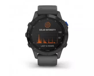 Смарт-часы GARMIN Fenix 6 Pro Solar Black with Gray Band (010-02410-10)