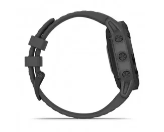 Смарт-часы GARMIN Fenix 6 Pro Solar Black with Gray Band (010-02410-10)
