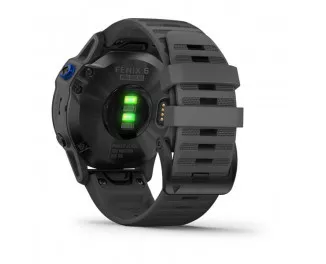 Смарт-часы GARMIN Fenix 6 Pro Solar Black with Gray Band (010-02410-10)