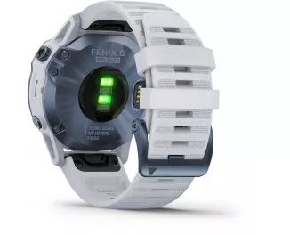 Смарт-часы GARMIN Fenix 6 Pro Solar Mineral Blue with Whitestone Band (010-02410-19/18)