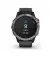 Смарт-годинник GARMIN Fenix 6 Solar Silver with black band (010-02410-00)
