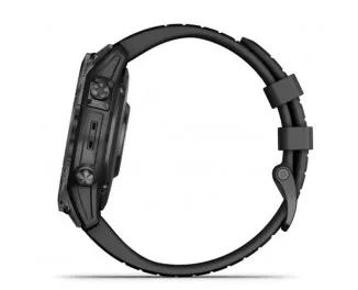 Смарт-часы GARMIN Fenix 7 Pro Sapphire Solar Carbon G. DLC Tit. with Black Band (010-02777-10/11)