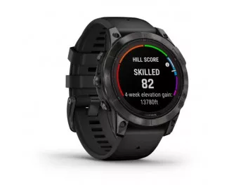Смарт-часы GARMIN Fenix 7 Pro Sapphire Solar Carbon G. DLC Tit. with Black Band (010-02777-10/11)