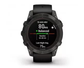 Смарт-часы GARMIN Fenix 7 Pro Sapphire Solar Carbon G. DLC Tit. with Black Band (010-02777-10/11)