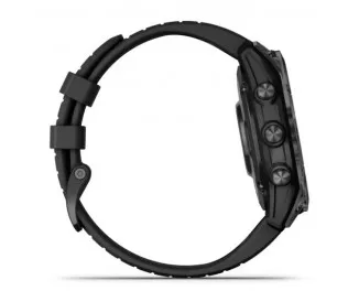 Смарт-часы GARMIN Fenix 7 Pro Sapphire Solar Carbon G. DLC Tit. with Black Band (010-02777-10/11)