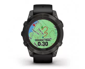 Смарт-часы GARMIN Fenix 7 Pro Sapphire Solar Carbon G. DLC Tit. with Black Band (010-02777-10/11)