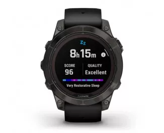 Смарт-часы GARMIN Fenix 7 Pro Sapphire Solar Carbon G. DLC Tit. with Black Band (010-02777-10/11)