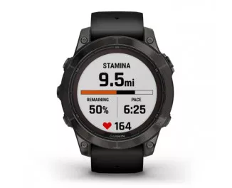 Смарт-часы GARMIN Fenix 7 Pro Sapphire Solar Carbon G. DLC Tit. with Black Band (010-02777-10/11)