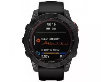 Смарт-часы GARMIN Fenix 7 Solar Slate Gray with Black Band (010-02540-10/11)