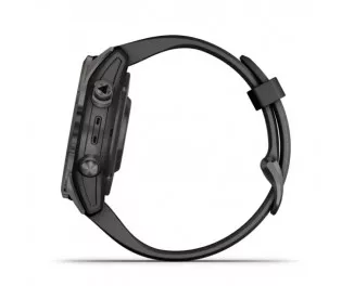 Смарт-часы GARMIN Fenix 7S Pro Sapphire Solar Carbon G. DLC Tit. with Black Band (010-02776-10/11)
