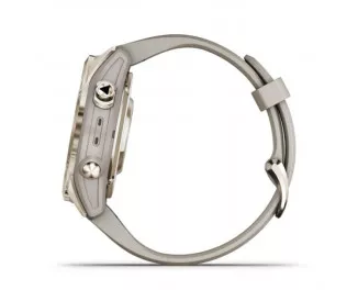 Смарт-часы GARMIN Fenix 7S Pro Sapphire Solar Soft Gold w. Light Sand Band (010-02776-14/15)