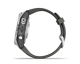 Смарт-часы GARMIN Fenix 7S Pro Solar Silver w. Graphite Band (010-02776-01)