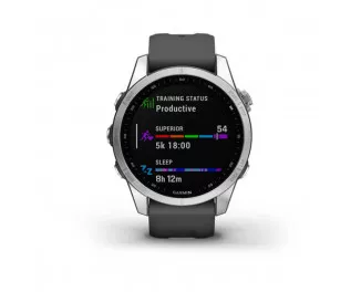 Смарт-годинник GARMIN Fenix 7S Silver with Graphite Band (010-02539-00/01)