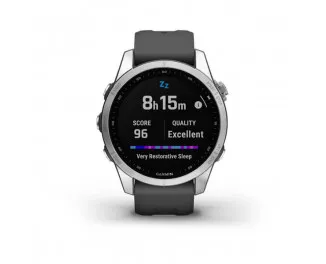 Смарт-годинник GARMIN Fenix 7S Silver with Graphite Band (010-02539-00/01)