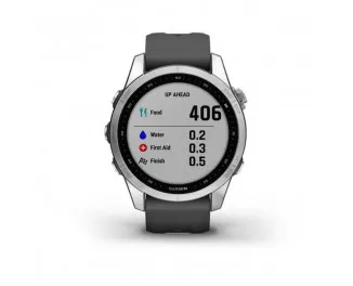 Смарт-годинник GARMIN Fenix 7S Silver with Graphite Band (010-02539-00/01)