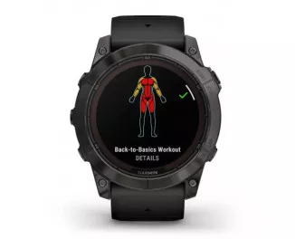 Смарт-годинник GARMIN Fenix 7X Pro Sapphire Solar Carbon G. DLC Tit. with Black Band (010-02778-10/11)