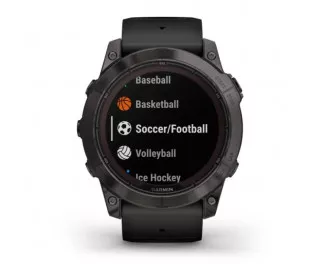 Смарт-годинник GARMIN Fenix 7X Pro Sapphire Solar Carbon G. DLC Tit. with Black Band (010-02778-10/11)