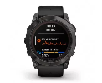 Смарт-годинник GARMIN Fenix 7X Pro Sapphire Solar Carbon G. DLC Tit. with Black Band (010-02778-10/11)