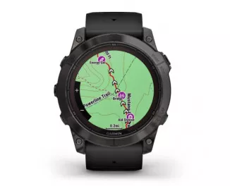 Смарт-годинник GARMIN Fenix 7X Pro Sapphire Solar Carbon G. DLC Tit. with Black Band (010-02778-10/11)