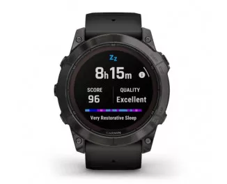 Смарт-годинник GARMIN Fenix 7X Pro Sapphire Solar Carbon G. DLC Tit. with Black Band (010-02778-10/11)